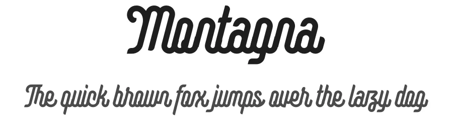 Montagna by Ahmad Ramzi Fahruddin — Display Font