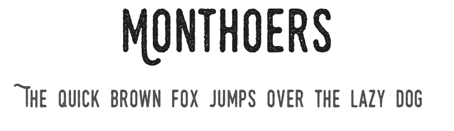 Monthoers by Agga Swistblnk β Script Handwritten Font
