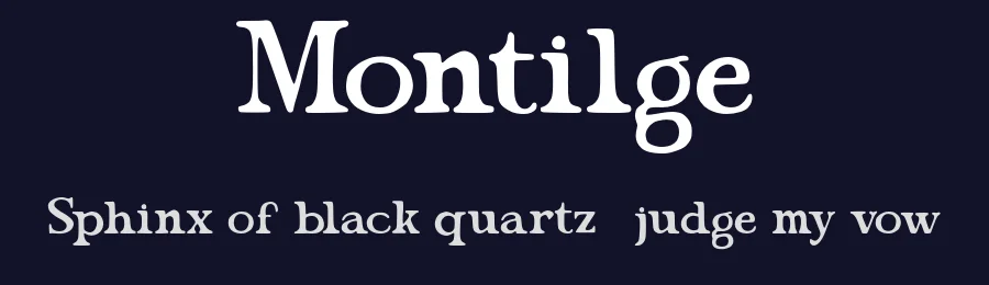 Montilge by Ilyas Yasin — Serif Font — thumbnail 2