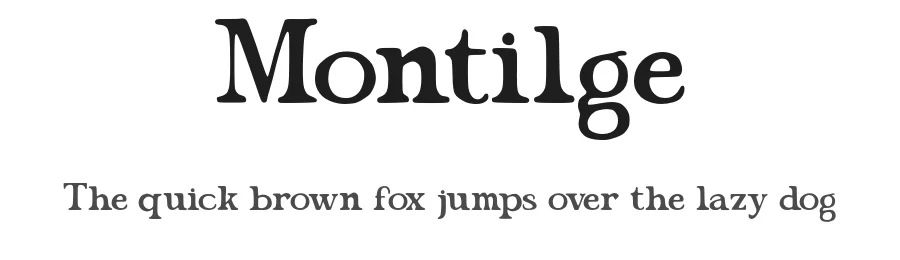 Montilge by Ilyas Yasin — Serif Font