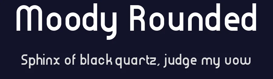 Moody Rounded — Sans Serif Font — thumbnail 2