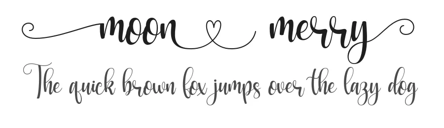 Moon Merry by Lettersweet — Script Handwritten Font