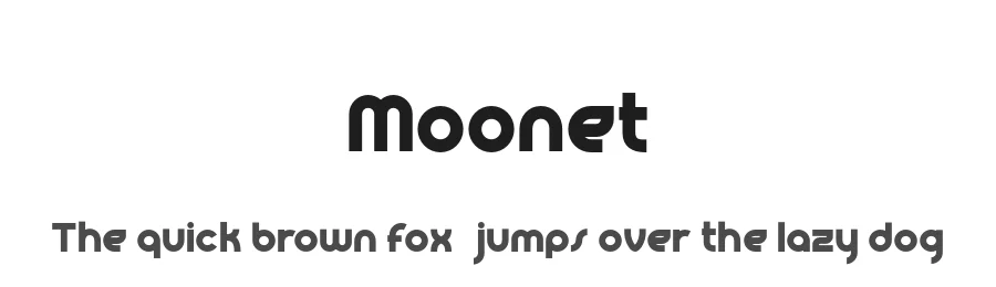 Moonet — Sans Serif Font