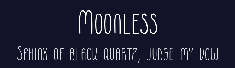 Moonless by Franzi Paetzold — Script Handwritten Font — thumbnail 2