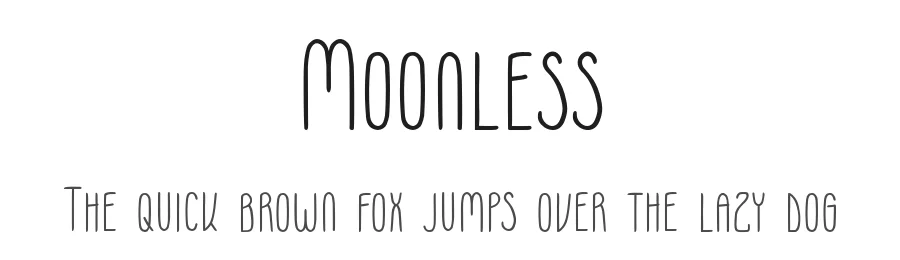 Moonless by Franzi Paetzold — Script Handwritten Font