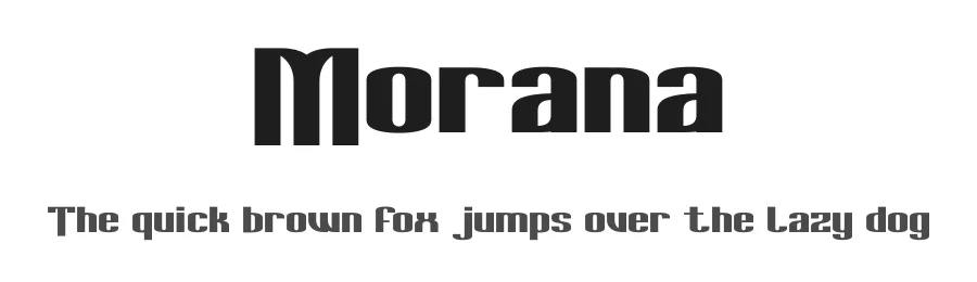 Morana by Веско Радић — Sans Serif Font