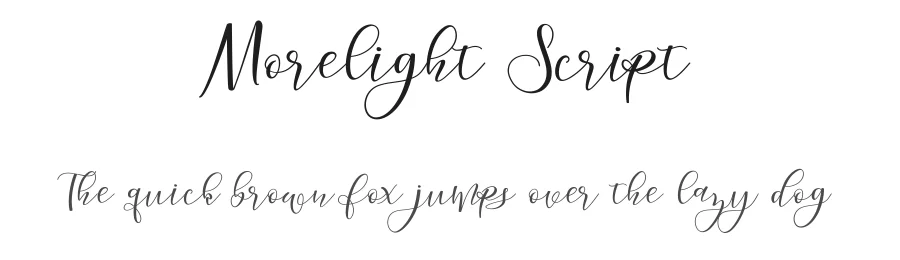 Morelight Script by Fajriadi_Masinong studio — Script Handwritten Font