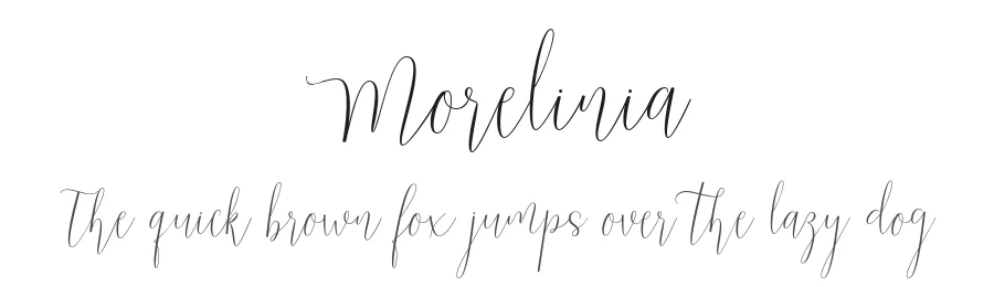 Morelinia by Khaidir — Script Handwritten Font