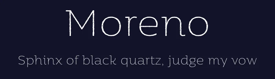 Moreno by Alexander Nedelev — Serif Font — thumbnail 2