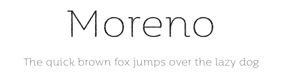 Moreno by Alexander Nedelev — Serif Font