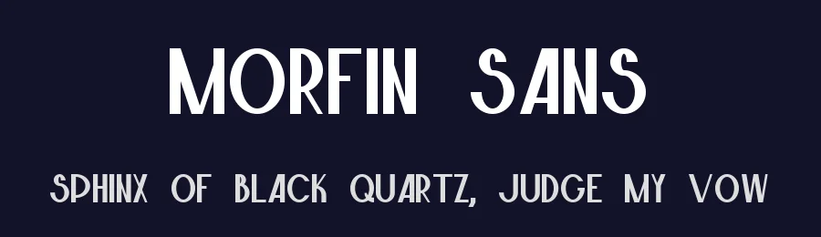 Morfin Sans by MaxMavr — Display Font — thumbnail 2