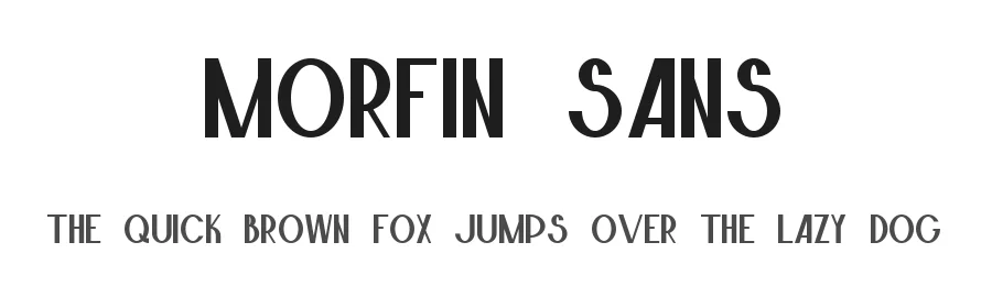 Morfin Sans by MaxMavr β Display Font