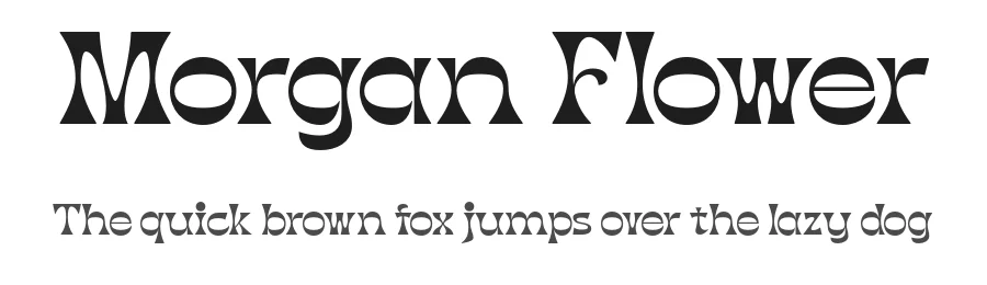 Morgan Flower by Sigit Dwipa Raharjo — Display Font