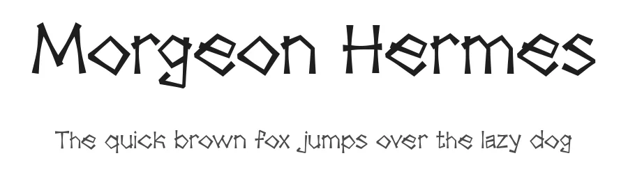 Morgeon Hermes by Typesee Type Foundry — Display Font