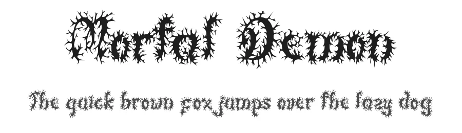 Mortal Demon by Yoga Letter 2025 (Isroni Yoga Prasetya) — Display Font