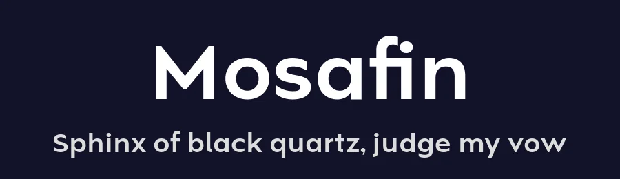 Mosafin by By Abdul Artega — Sans Serif Font — thumbnail 2