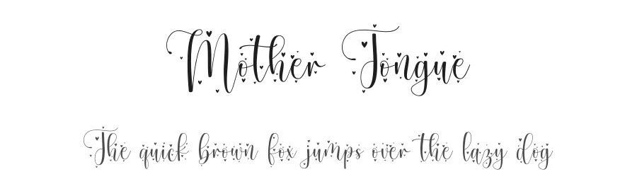 Mother Tongue by Ef Studio - Luthfi Fauzi — Script Handwritten Font