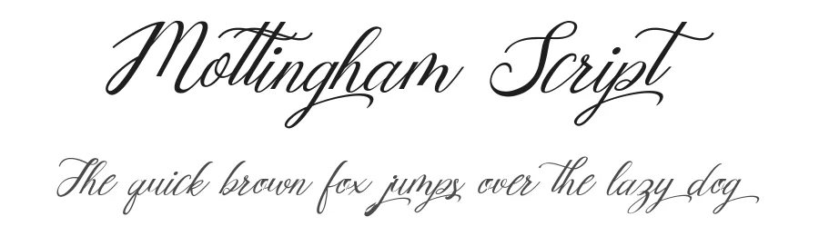 Mottingham Script — Script Handwritten Font