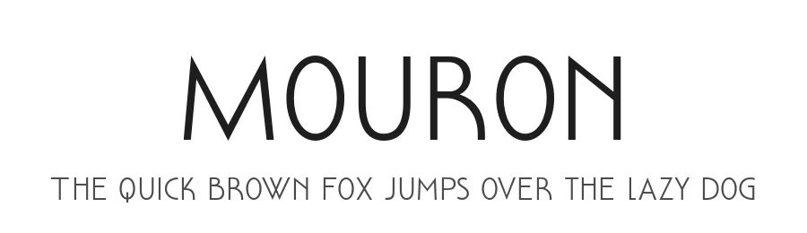 Mouron by Simon Dunford — Display Font