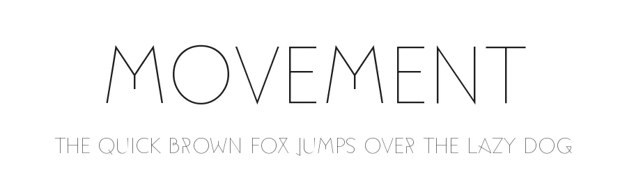 Movement by Noel Pretorius & Maria Ramos — Sans Serif Font
