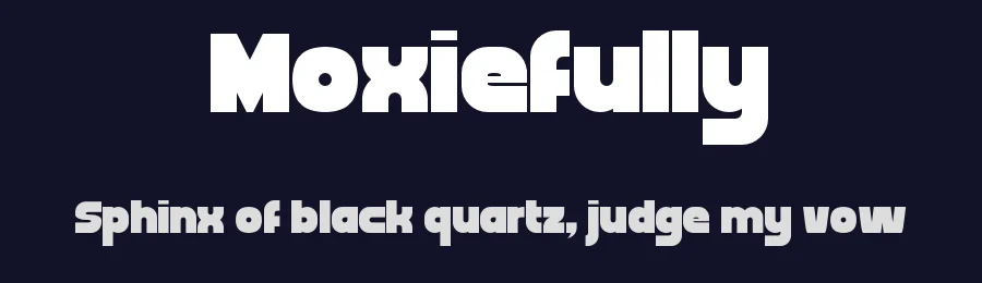 Moxiefully by SwedishTypeCorporation — Sans Serif Font — thumbnail 2