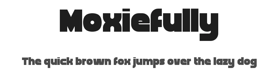 Moxiefully by SwedishTypeCorporation — Sans Serif Font
