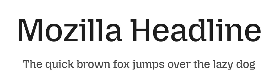 Mozilla Headline