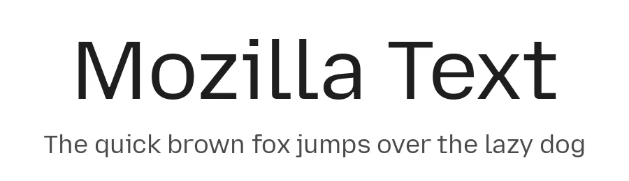 Mozilla Text