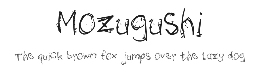 Mozugushi — Script Handwritten Font