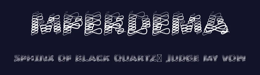 Mperdema by Christos Lentzaris — Display Font — thumbnail 2