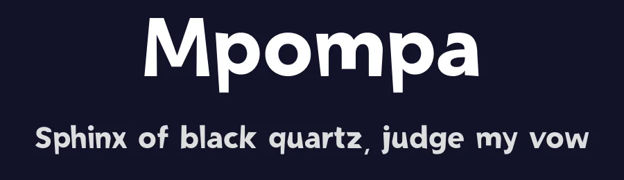 Mpompa by Christos Lentzaris — Display Font — thumbnail 2