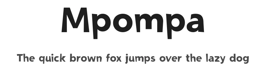 Mpompa by Christos Lentzaris — Display Font