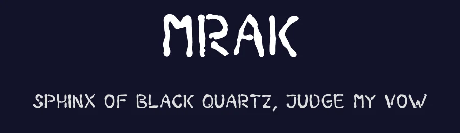 Mrak by Michaela Mračnová — Script Handwritten Font — thumbnail 2