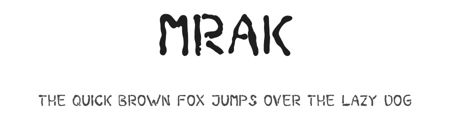 Mrak by Michaela Mračnová — Script Handwritten Font
