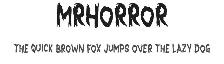 MrHorror by Sr.Xlr11 — Script Handwritten Font