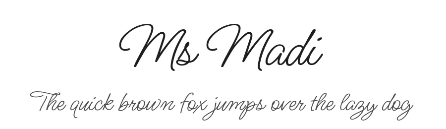Ms Madi by Robert E. Leuschke — Script Handwritten Font
