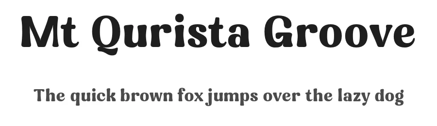 Mt Qurista Groove by Mhd Husaini — Display Font