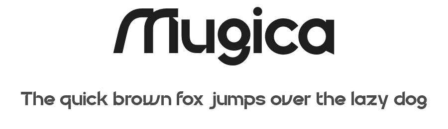 Mugica by Bakhrudin Ja'far — Display Font