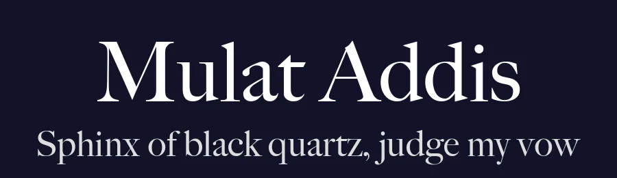 Mulat Addis by Fasil fikreab — Serif Font — thumbnail 2