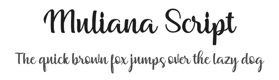 Muliana Script by Zulkhairi — Script Handwritten Font