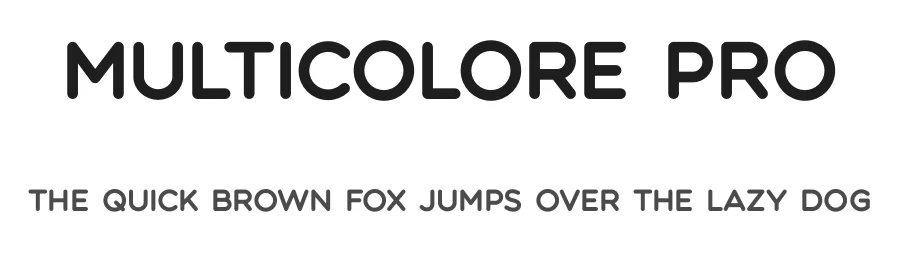 Multicolore Pro by Ivan Filipov β Display Font