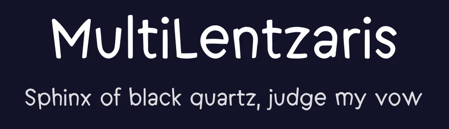 MultiLentzaris by Christos Lentzaris — Script Handwritten Font — thumbnail 2