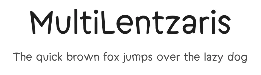 MultiLentzaris by Christos Lentzaris — Script Handwritten Font