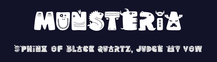 Munsteria by Sahirul Puguh — Display Font — thumbnail 2