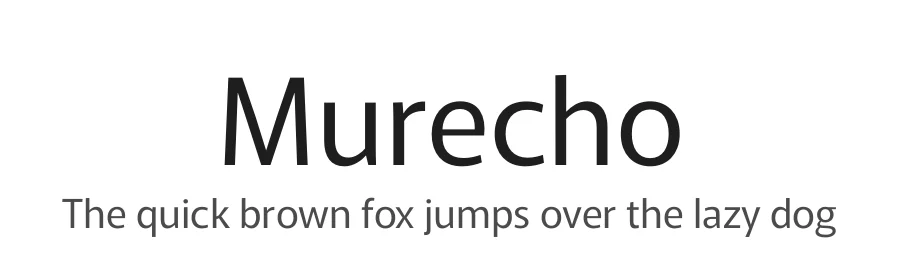 Murecho by Neil Summerour — Sans Serif Font