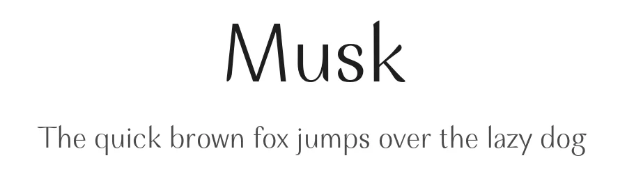 Musk by Eko Bimantara — Sans Serif Font