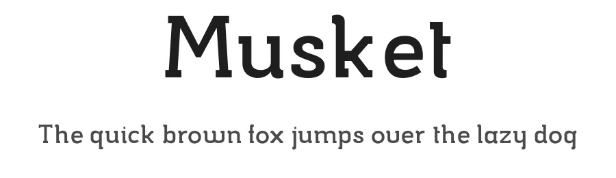 Musket by Alejandro Barroso — Slab Serif Font
