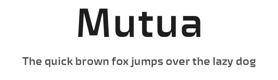 Mutua by Ana Michel, Claudia Rebeca, Estefania Leyva, Karla Mateos y Elena Peralta — Sans Serif Font