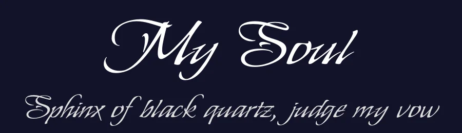 My Soul by Robert E. Leuschke — Script Handwritten Font — thumbnail 2