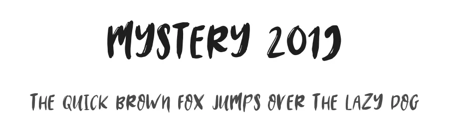 Mystery 2019 by MrLetters-Muhammad Rizal — Script Handwritten Font
